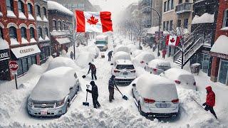 Canada Frozen Solid ! Devastating Snowstorm Paralyzes Nova Scotia, Alberta, and Saskatoon