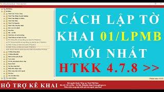 Hướng dẫn lập tờ khai môn bài chuẩn nhất trên HTKK cho trụ sở, chi nhánh, địa điểm | Mr Kim Cương