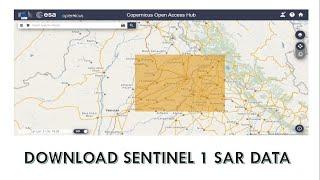 How to download Sentinel 1 SAR Data