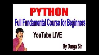 Learn Python  Full Fundamental Course for Beginners by Durga Sir