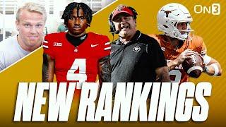 NEW College Football Rankings! | REACTING To AP Poll | Georgia, Ohio State, Texas, Miami