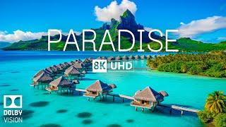 PARADISE 8K Video Ultra HD With Soft Piano Music - 60 FPS - 8K Nature Film