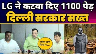 1100 पेड़ काटने को लेकर दिल्ली सरकार सख्त l Gopal Rai | Saurabh Bharadwaj | LG Vinai Saxena