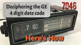 Deciphering the General Electric four digit date code