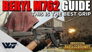 GUIDE: BERYL M762 The best grip + Recoil comparison with other AR's -PUBG