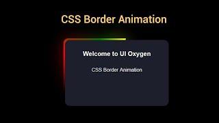 CSS Border Animation Tutorial For Beginners | Learn How to Create CSS Border Animation