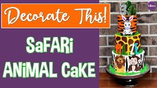 Watch Me Decorate This Safari Animals Cake!