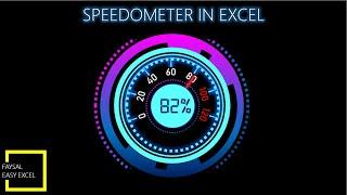 Dashboard Gadget Gauge Chart in Excel 2016 | Speedometer | Pie Chart | Bike Speedometer