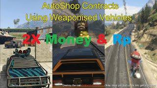 Doing AutoShop Contracts Using Weaponized Vehicles - Make Millions Easily - GTA Online