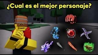 ¿Cual es el mejor personaje de the strongest battlegrounds roblox?