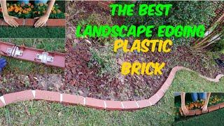 Plastic brick landscape edging how to make your yard beautiful 塑料磚 - Home made &households