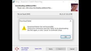 problem solution Instal Assassins Creed 4 Black Flag, Fitgirl Repack Error....!!!!