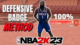 How To Get Defensive Badges FAST in 2k23! BEST Defense Badge Method! Get badges FAST on NBA 2k23