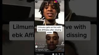 Lilmumu goes live with ebk Affiliates after dissing young slobe#shorts#ebk#mozzyrecords#oakpark