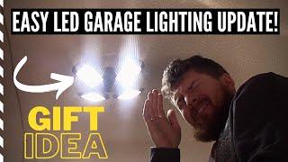 BEST Gift! DIY LED Garage Lighting Upgrade!