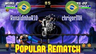 FT5 @umk3: RonaldinhoR10 (BR) vs chrigorMK (BR) [Ultimate Mortal Kombat 3 Fightcade] Dec 30