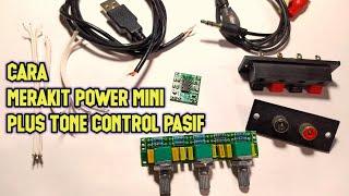 cara merakit power mini 5 volt dan tone control pasif