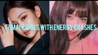 K POP female idols with energy crashes 2021