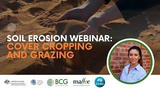 The Impacts on Soil Erosion: Cover Cropping and Grazing Webinar