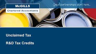 Unclaimed Tax - Are you missing out on R&D Tax Credits?