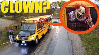 when you see this clown school bus filled with CLOWNS, do not pass it! Drive away FAST!!