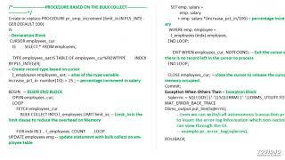 Bulk collect and update in oracle plsql with example