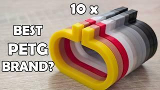 What is the best PETG filament? 10 different PETG brands tested