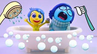 Inside Out 2 Bath & Night Time Routines with Emotions Joy & Sadness