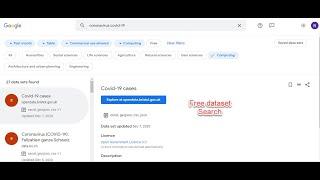 Using Google Dataset Search to get free datasets