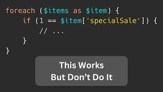 PHP: Don't Use Yoda-Style. Write Tests.