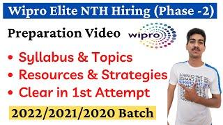 How to Prepare for Wipro ELITE NTH | Syllabus/Exam Preparation/Resources | Wipro NTH Preparation