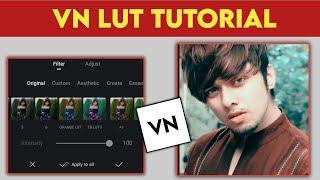 How To Add Custom Filters In Vn Video Editor | How To Import Cinematic Lut In Vn