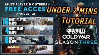 HOW TO GET SEASON 3 COLD WAR FOR FREE on PS4 & PS5 Tutorial | Free Access OUT NOW ! 