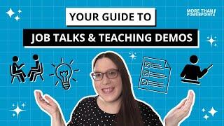 How to Give an Amazing Academic Job Talk or Teaching Demo | Dr Echo Rivera