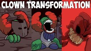 Transformation of FNF TRICKY CLOWN | Friday Night Funkin #fnfmods