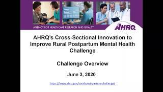 Rural Postpartum Mental Health Challenge Webinar 1