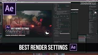 After Effects Tutorial: Best Render Settings