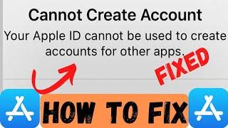 Fix Your Apple ID Cannot Be Used To Create Accounts For Other App 2023 | Apple ID Not Create Account