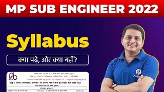 MP Sub Engineer Recruitment 2022 | Complete Syllabus Discussion | Vyapam Bhati | New MPPEB Vacancy