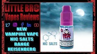 New vampire vape nic salt range heisenberg