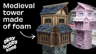 Scratch-building a HUGE medieval tower | Terrain building for Warhammer, D&D, and more!