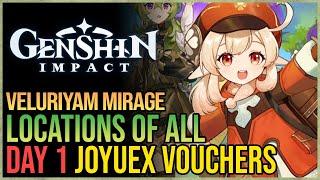 All Open World Joyeux Vouchers Genshin Impact Part 1