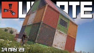 Shipping container building skins & Sleeping bag changes | Rust Update 19th May 2023