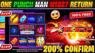 One Punch Man M1887 Return | One Punch Man M1887 Gun Skin Return Date | Tonight Update Free Fire