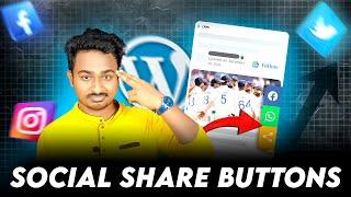 Social share buttons wordpress without plugin