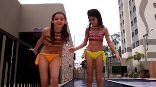 desafio da piscina | Pool challenge with my friend