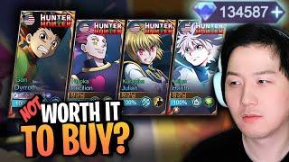 Wow so expensive!? How much are all MLBB HxH skins?