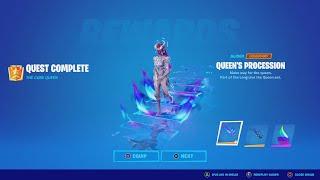 How To Unlock The QUEEN'S PROCESSION Glider & REALITY RENDER Pickaxe! (Cube Queen Challenges PAGE 2)