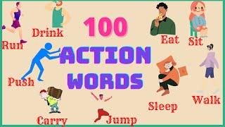 Action words || 100 Action words in English|| Verbs||