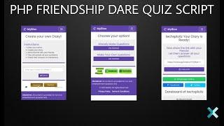 PHP Friendship Dare Quiz script | Dare 2022 PHP script